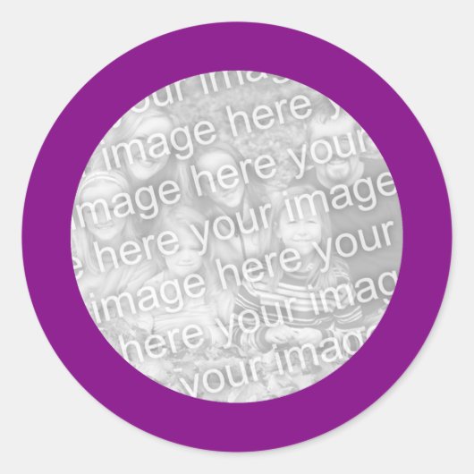 Autocollant à trame violette (Devant)