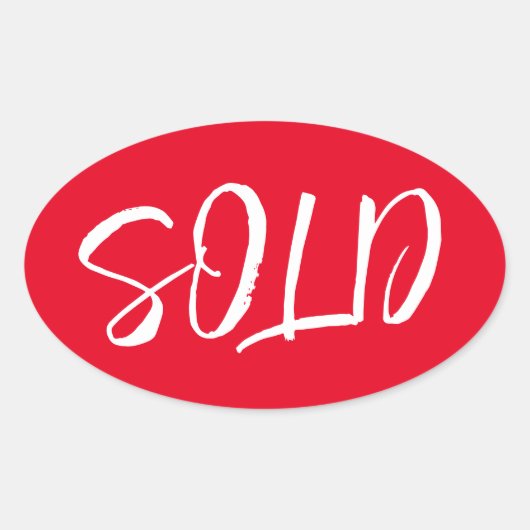 Autocollant à vendre en rouge personnalisé (Devant)