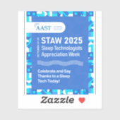 Autocollant AAST 2025 STAW (Feuille)