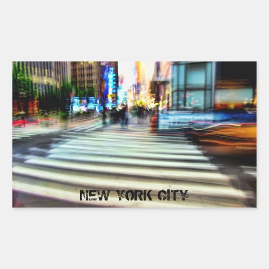 Autocollant Abstrait de rue NYC (Devant)