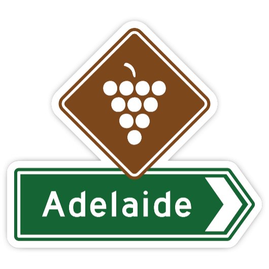 Autocollant Adélaïde, Australie du Sud