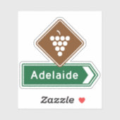 Autocollant Adélaïde, Australie du Sud (Feuille)