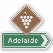 Autocollant Adélaïde, Australie du Sud (Devant)