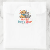 Autocollant Adopt Don't Shop (Sac)