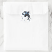 Autocollant adorable Bébé baleine (Sac)