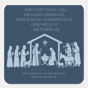 Autocollant Adoration de la Nativité – Scène de la