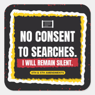 Autocollant Affiche de Collage Pas de Consentement