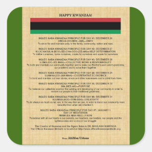 Autocollant AfriMex Urbano Kwanzaa Series 4