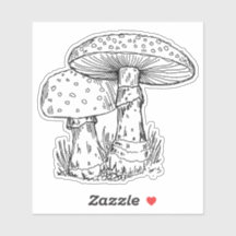Autocollant Agaric Mushies