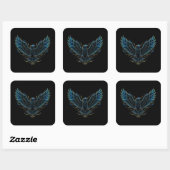 Autocollant aigle néon Cyberpunk (Feuille)