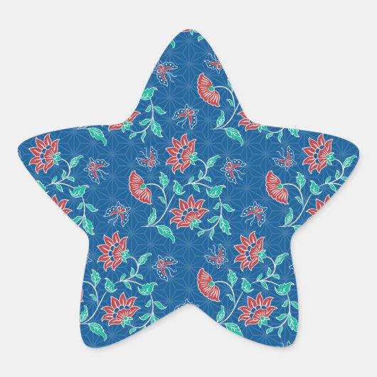 Autocollant Aiyana Floral Batik Star (Devant)