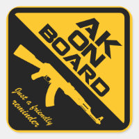 Autocollant AK47 À Bord
