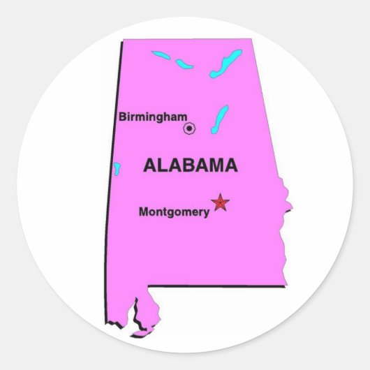Autocollant Alabama (Devant)