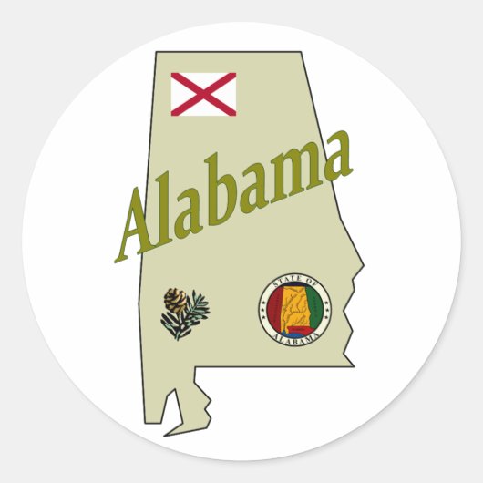 Autocollant Alabama (Devant)