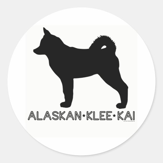 Autocollant Alaskan Klee Kai (Devant)