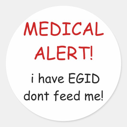 Autocollant ALERT Médicale (Devant)