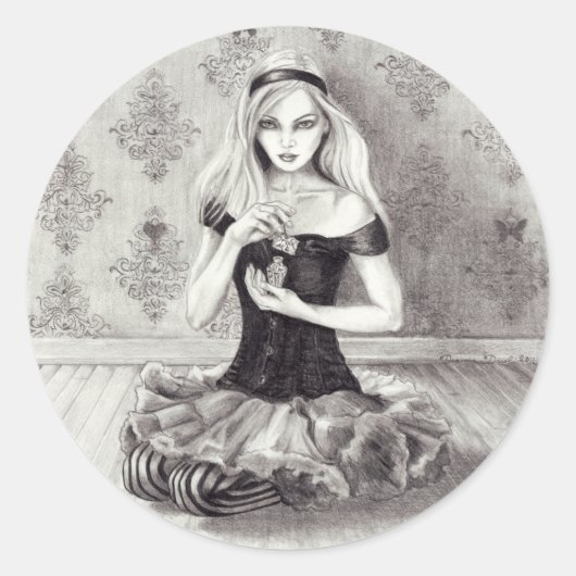 Autocollant Alice Alice au pays des merveilles (Devant)
