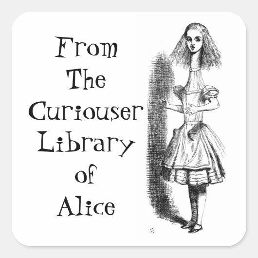 Autocollant Alice Curiouser (Devant)