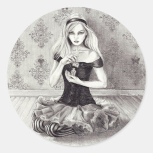 Autocollant Alice d'Alice dans l'autocollant du