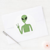 Autocollant Alien (Enveloppe)