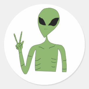 Autocollant Alien
