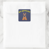 Autocollant allemand "Bien fait" avec Lederhosen (Sac)