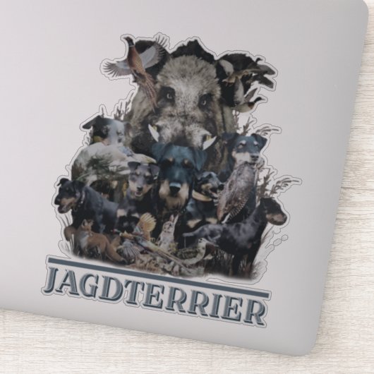 Autocollant allemand Jagdterrier (Détail)