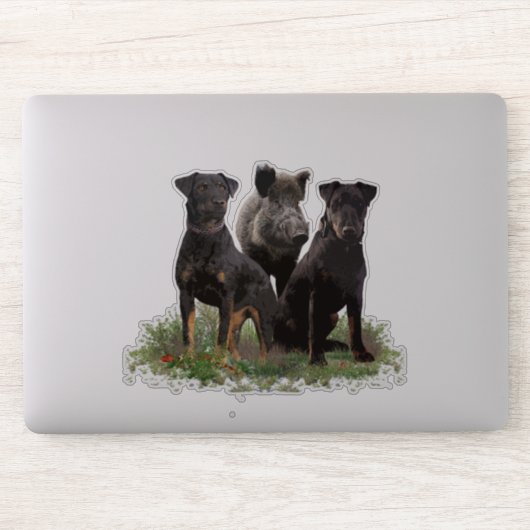 Autocollant allemand Jagdterrier (Ordinateur)