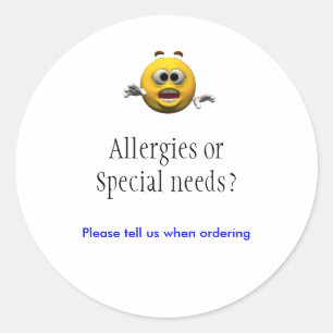 Autocollant Allergies