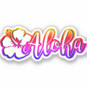 Autocollant Aloha (Recto)