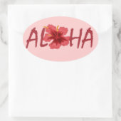 Autocollant Aloha hibiscus. (Sac)