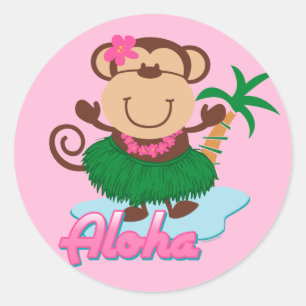 Autocollant Aloha Monkey
