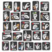 Autocollant Alphabet Animaux en LSF – Éducatif et (Devant)