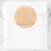 Autocollant Alphabet Braille (Sac)