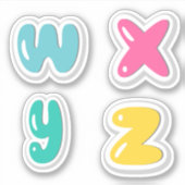 Autocollant Alphabets (Devant)