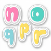 Autocollant Alphabets (Devant)