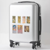 Autocollant Alphonse Mucha 1 (Sur valise)