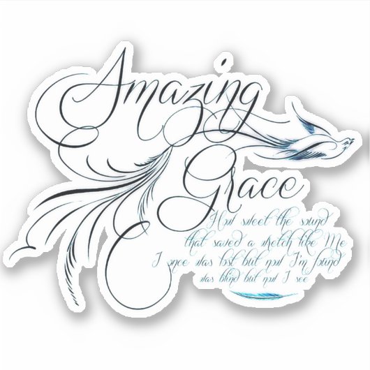 Autocollant Amazing Grace (Devant)