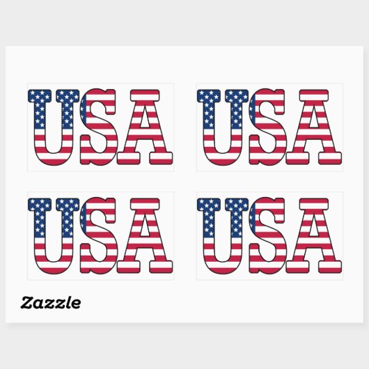 Autocollant américain (Feuille)