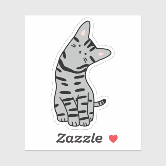 Autocollant américain à chats courtes (Feuille)