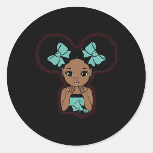 Autocollant américain Black Magic Girl