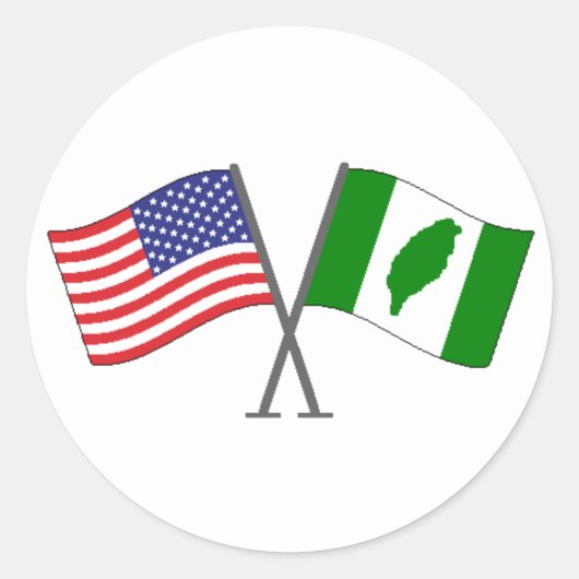 Autocollant américain taïwanais 2 (Devant)