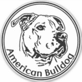 Autocollant American Bulldog (Devant)