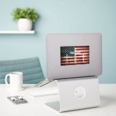 Autocollant American Cross (Ordinateur portable sur le bureau)