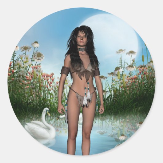 Autocollant amérindien (Devant)