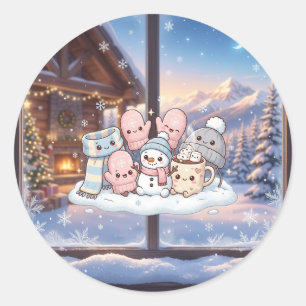 Autocollant Amis de l'Hiver Cosy