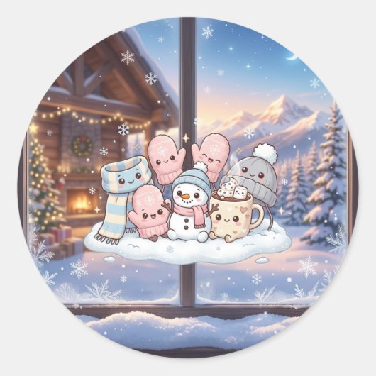 Autocollant Amis de l'Hiver Cosy (Devant)