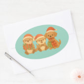Autocollant Amis de Noël (Enveloppe)