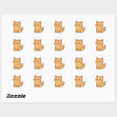 autocollant amoureux des chats (Feuille)