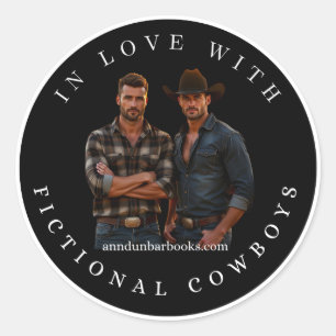 Autocollant Amoureux des Cowboys Fictionnels